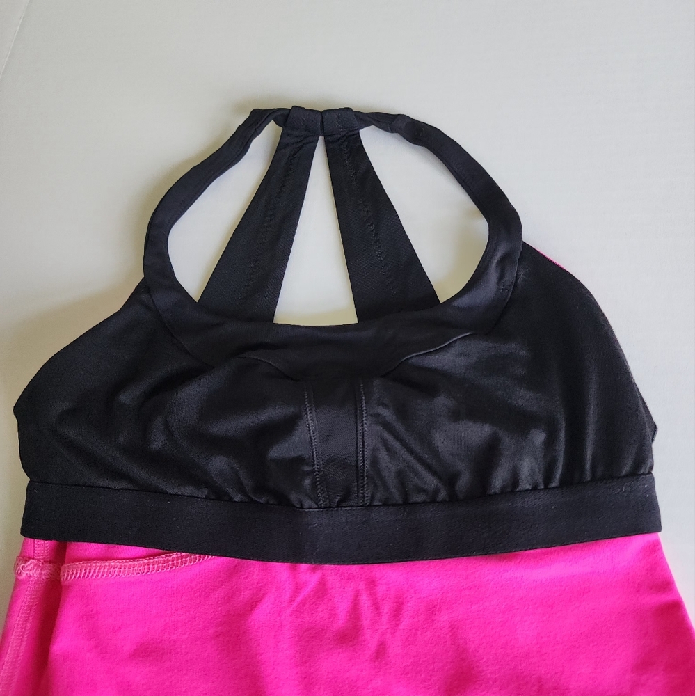 Lululemon Scoop Me Up Tank Top, Raspberry Glo Light/Black, Size 2 or XS - Picture 7 of 9